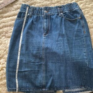 Banana republic paper bag waist denim skirt